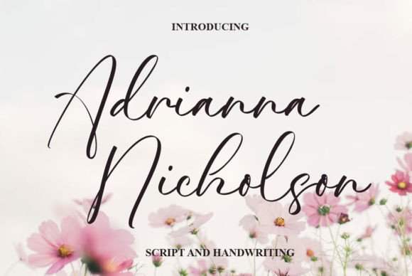 Adrianna Nicholson Font for Web Design