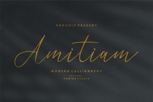 Amitiam: A Modern Calligraphy Font
