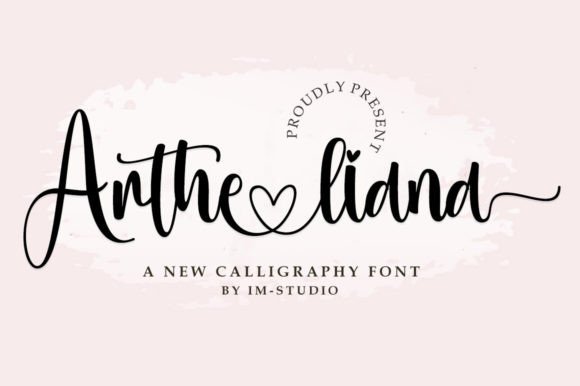 Artheliana: A Charming Script Font for Makers