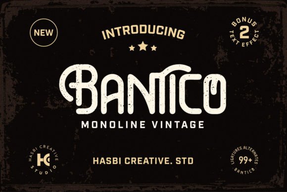 Bantico Font for Creative Makers