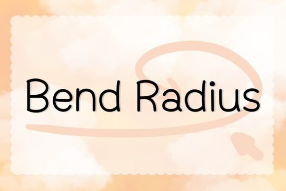 Bend Radius Font for Creative Projects