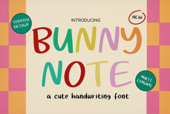 Bunnynote: A Sweet Handwritten Font