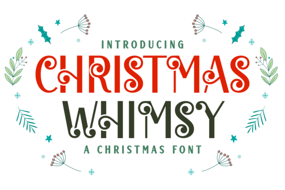 Christmas Whimsy Font for Web Design