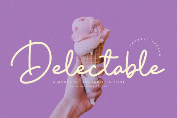 Delectable Font: Elegant Script for Digital Design