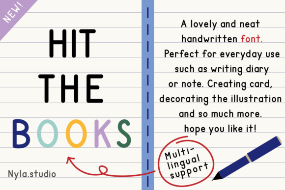 Hit the Books: A Neat Script Font for Web Design