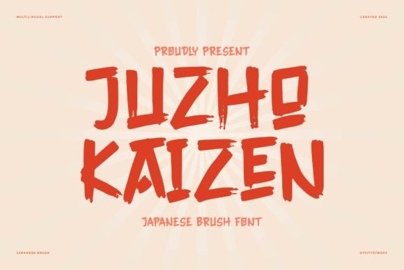 Juzho Kaizen Font for Creative Projects