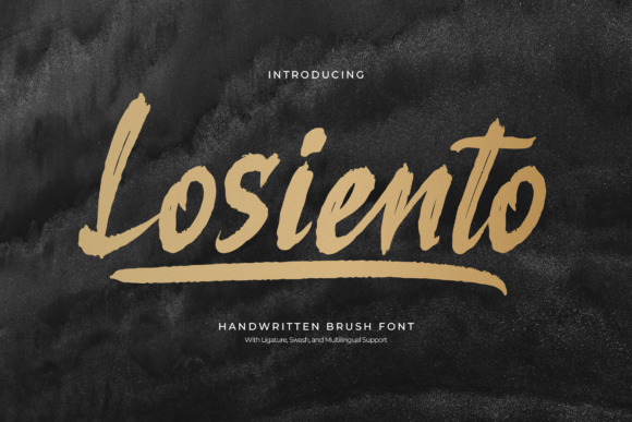 Losiento: A Stylish Brush Font for Marketers