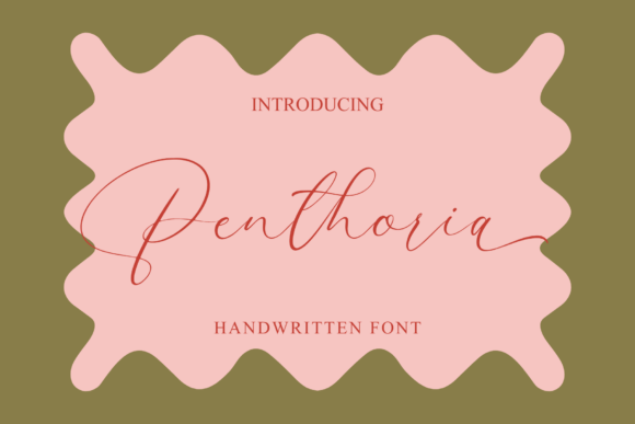 Penthoria: An Elegant Script Handwritten Font for Editorial Design