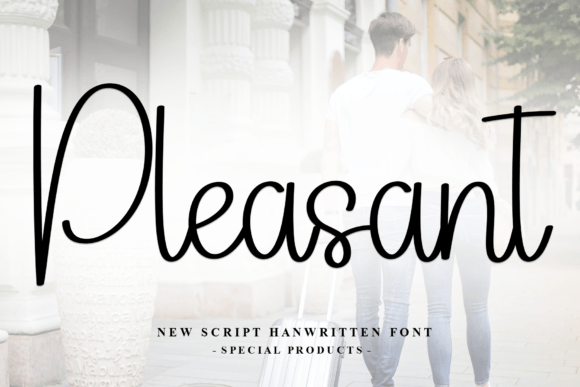 Pleasant Font: Elegant Script for Crafters