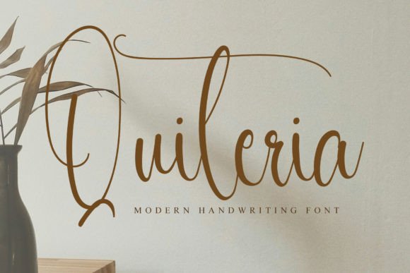 Quiteria: A Stylish Script Handwritten Font for Editorial Design