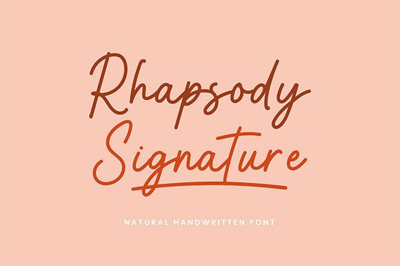 Rhapsody Signature Font for High-Impact Campaigns