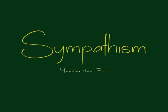 Sympathism Font for Editorial Design