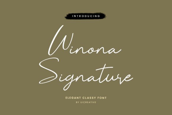Winona Signature Font for Elegant Branding