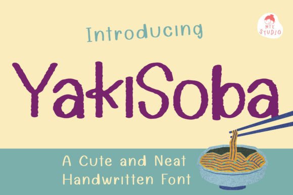 Yakisoba: A Friendly Script Font for Web Design